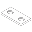 D129 Two Hole Splice Plate